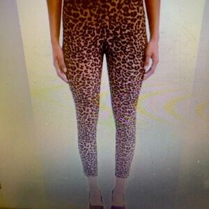 Time and Tru Women's Millennium Skinny Leopard Stretch Pants Sz 2